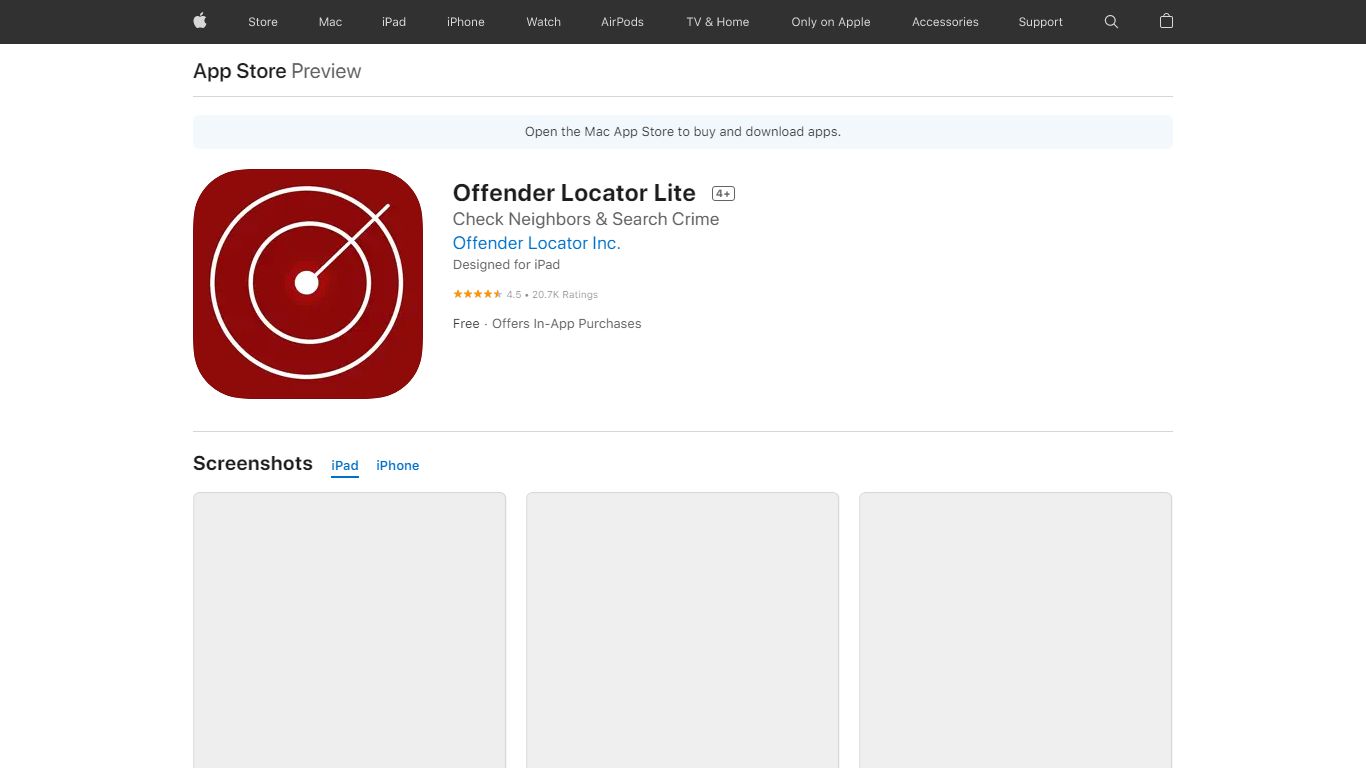 ‎Offender Locator Lite on the App Store